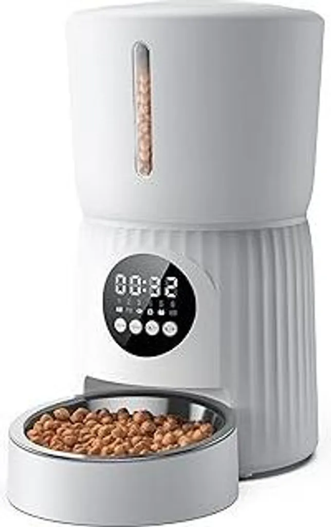 Automatic Cat Feeder Faroro 4L - Programmazione Pasti e Audio 10s - 1