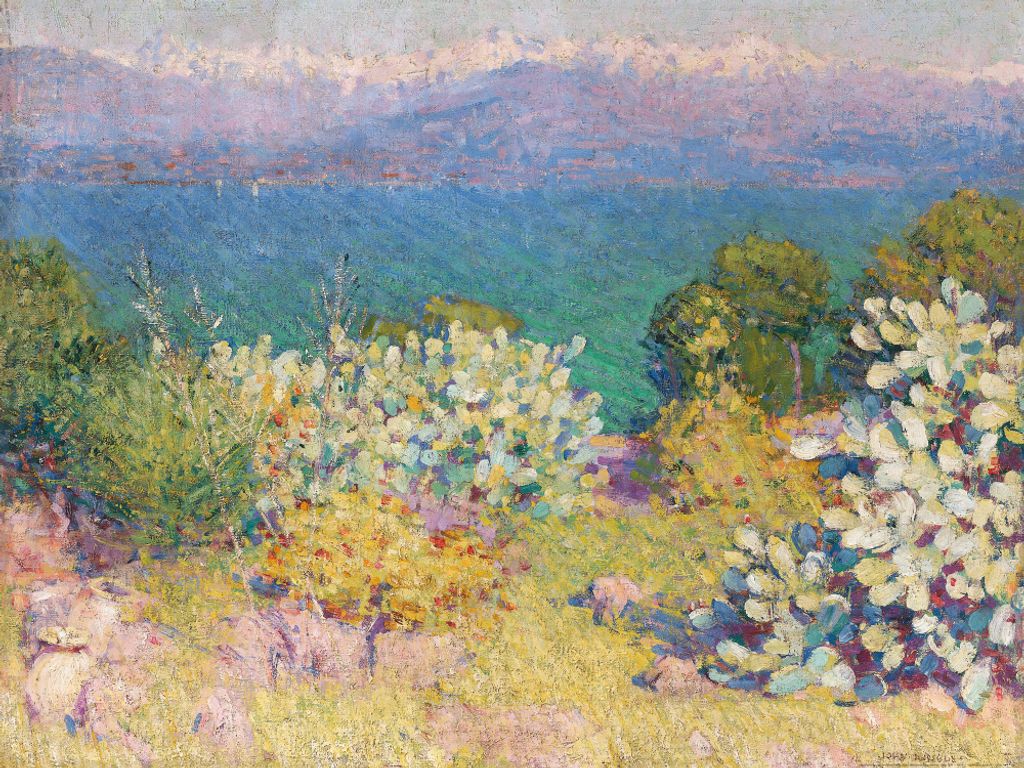 John Peter Russell Kunstdruck Bild - Am Morgen, Die Seealpen Von Antibes, 1890-1891 (60 x 80 cm)