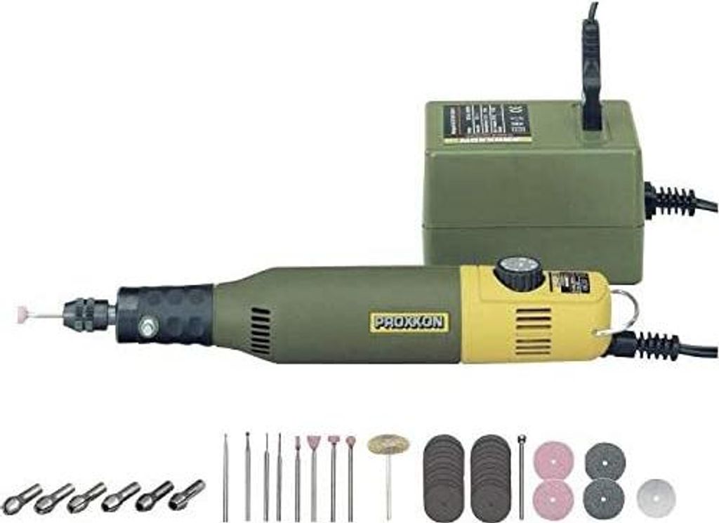 Proxxon 28515 Modellbauer- und Gravierset mit Bohr- und Immagine del prodotto 