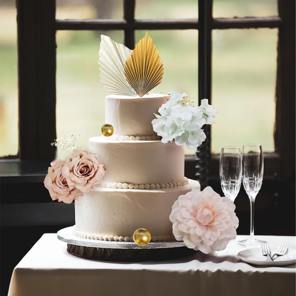 Décoration de gâteau pour baby shower et mariage thème bohème rustique - 4
