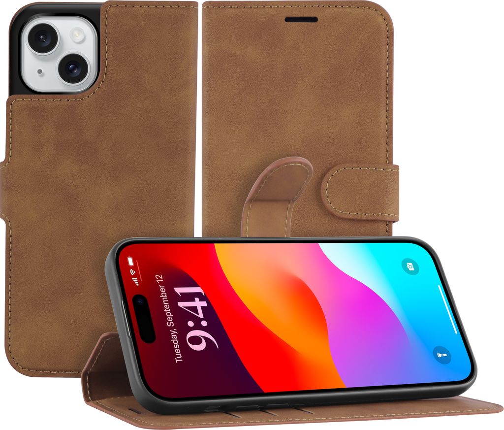 Hülle Apple iPhone 15 Schutzhülle - Cazy - Braun