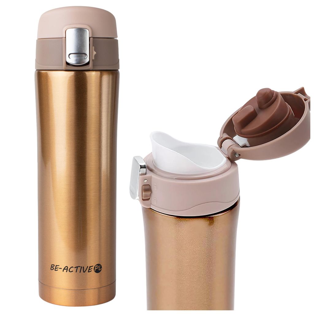 Thermobecher mit Mundstück aus Edelstahl 400 ml Becher für Produktbild 