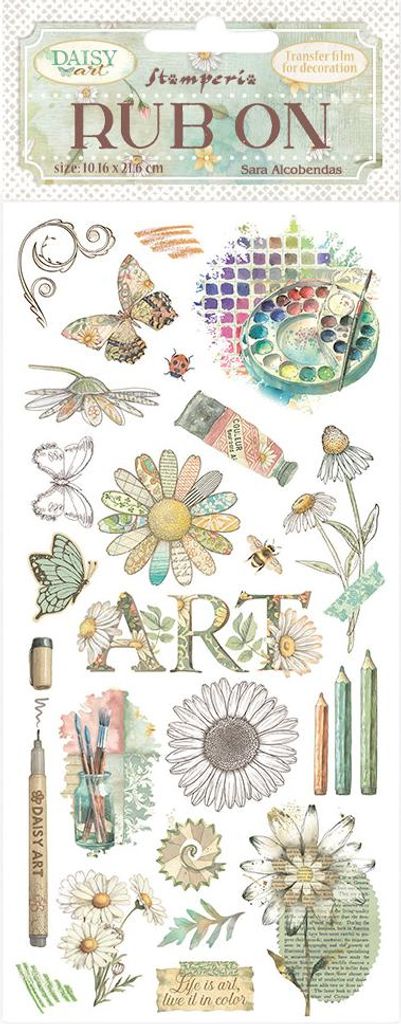 Rub On Transferfolie "Daisy Art" Life is Art Produktbild 