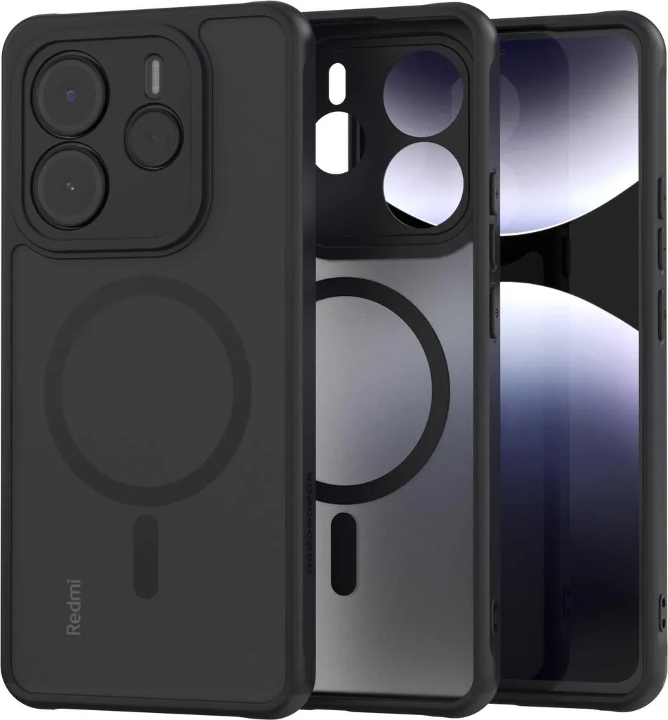 Protection Hybrid Mag Xiaomi Redmi Note 14 5G compatible MagSafe Noir