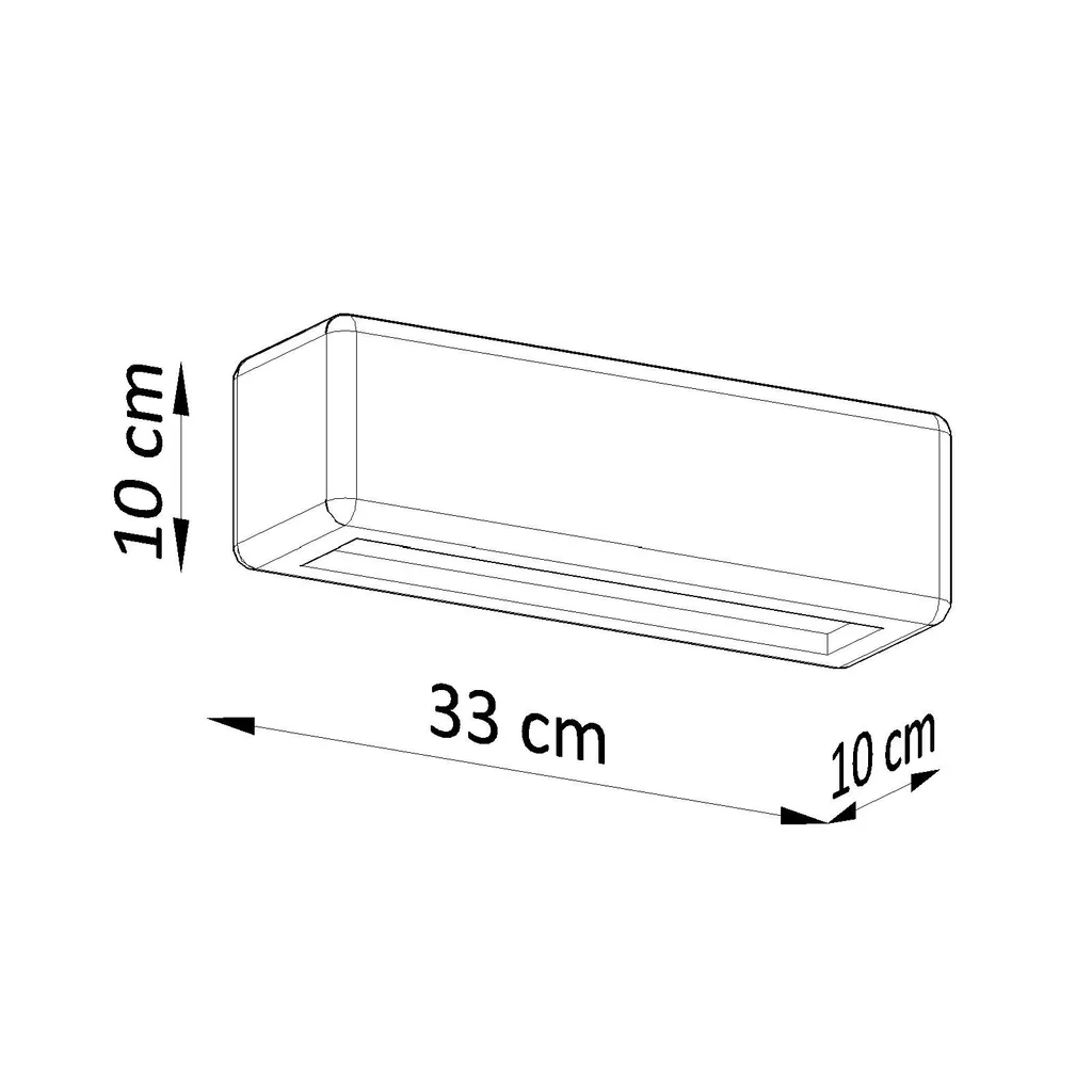 Applique murale design en céramique blanche SUBANI E27 15W 33cm