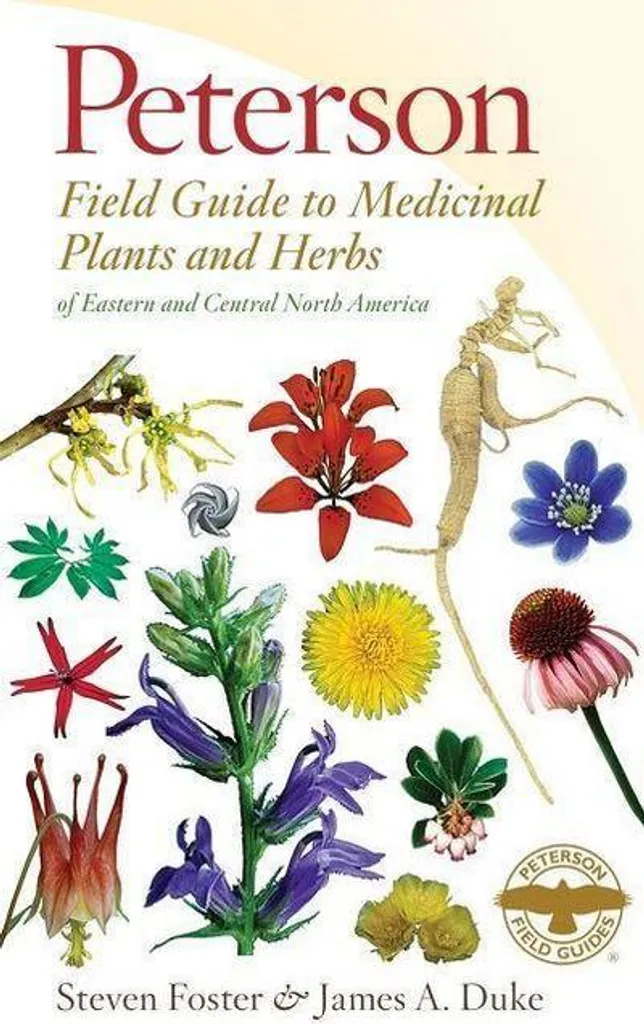 Livre identification plantes médicinales pour randonnée Peterson