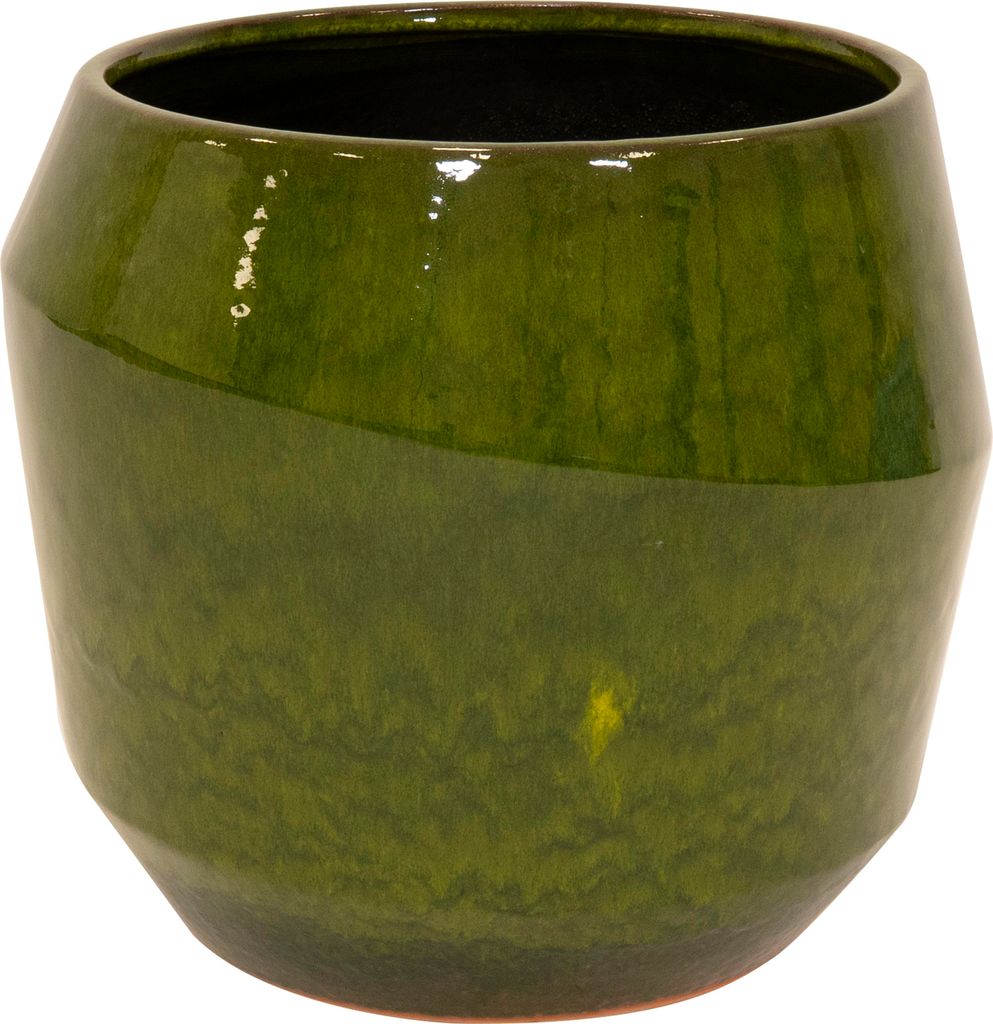 Ter Steege Blumentopf-Pflanzgefäß, Keramik, Grün-Mehrfarbig, Durchmesser 43 cm, Höhe 39 cm