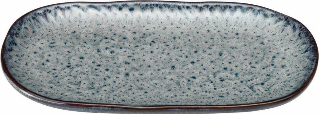 Leonardo Servierplatte Matera, Servierteller, Keramik, Anthrazit, 22 x 12 cm, 022844