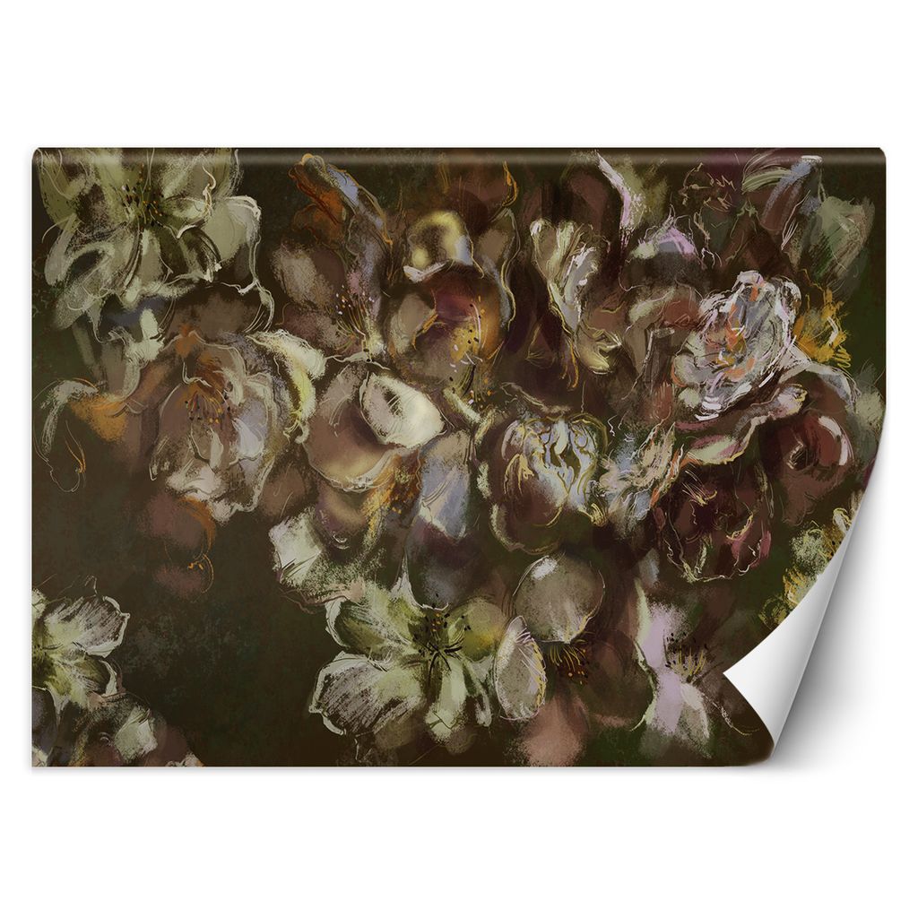 Iris Blume Pflanzen Braun FOTOTAPETE 300x210 cm VLIES Tapete Wandtapete Wandbilder Wanddekoration Design Wohnzimmer Schlafzimmer Flur Büro Küche ...