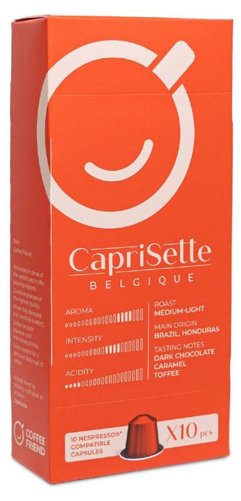 Kaffeekapseln für Nespresso Maschinen Caprisette Belgique, 10 Stk.