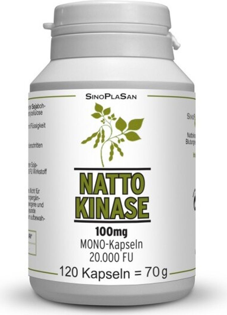 Nattokináza 100 mg Mono 20.000 FU Kapseln 120 St Obrázek produktu 