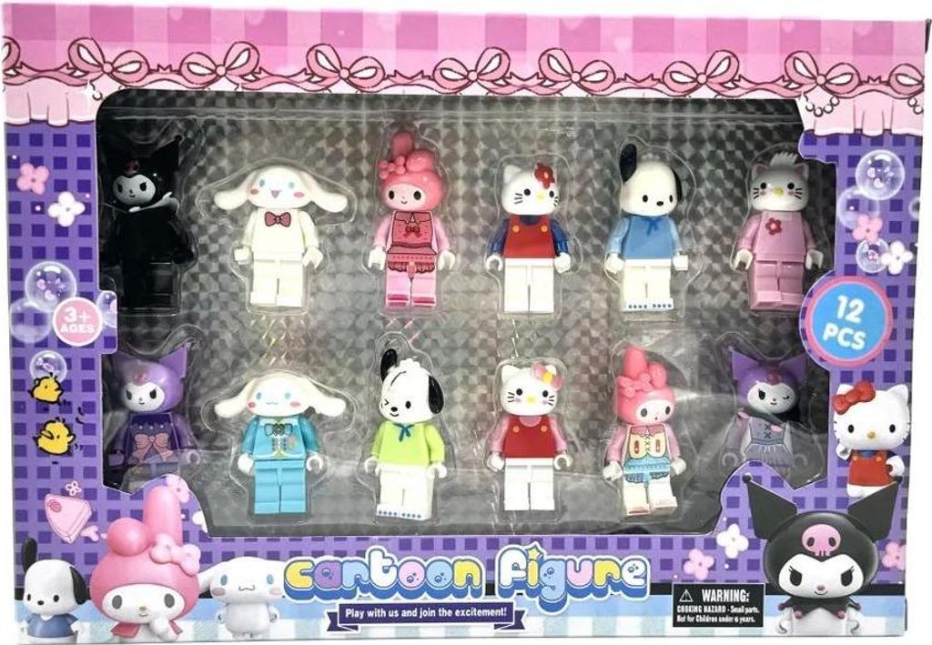 Velká sada figurek - Kuromi Hello Kitty 12KS + Obrázek produktu 
