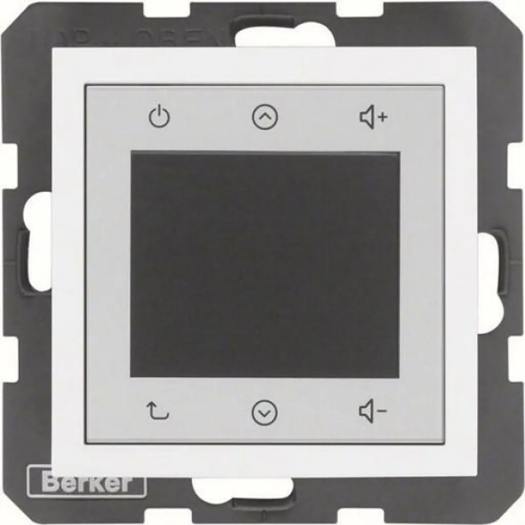 Berker S.1/B.X Radio DAB+ PW Brillant 29848989 avec écran tactile blanc