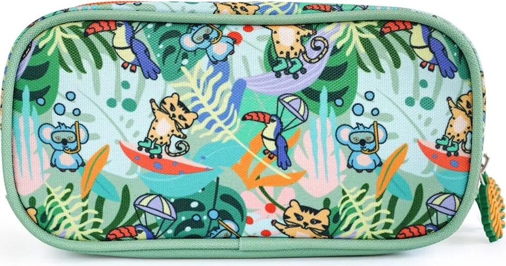 Trousse à crayons double compartiment pour école et dessin enfant