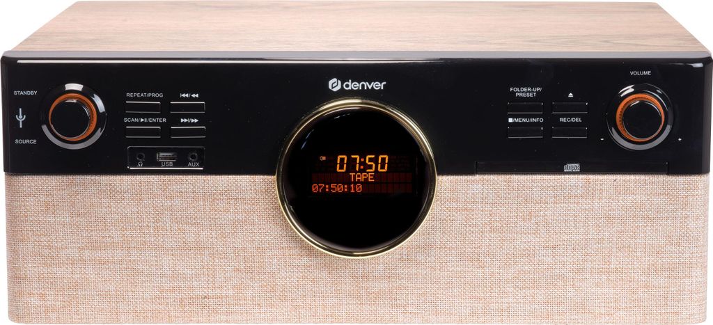 Denver MRD-180 FM Radio mit Kassettendeck, Bluetooth, USB & Produktbild 