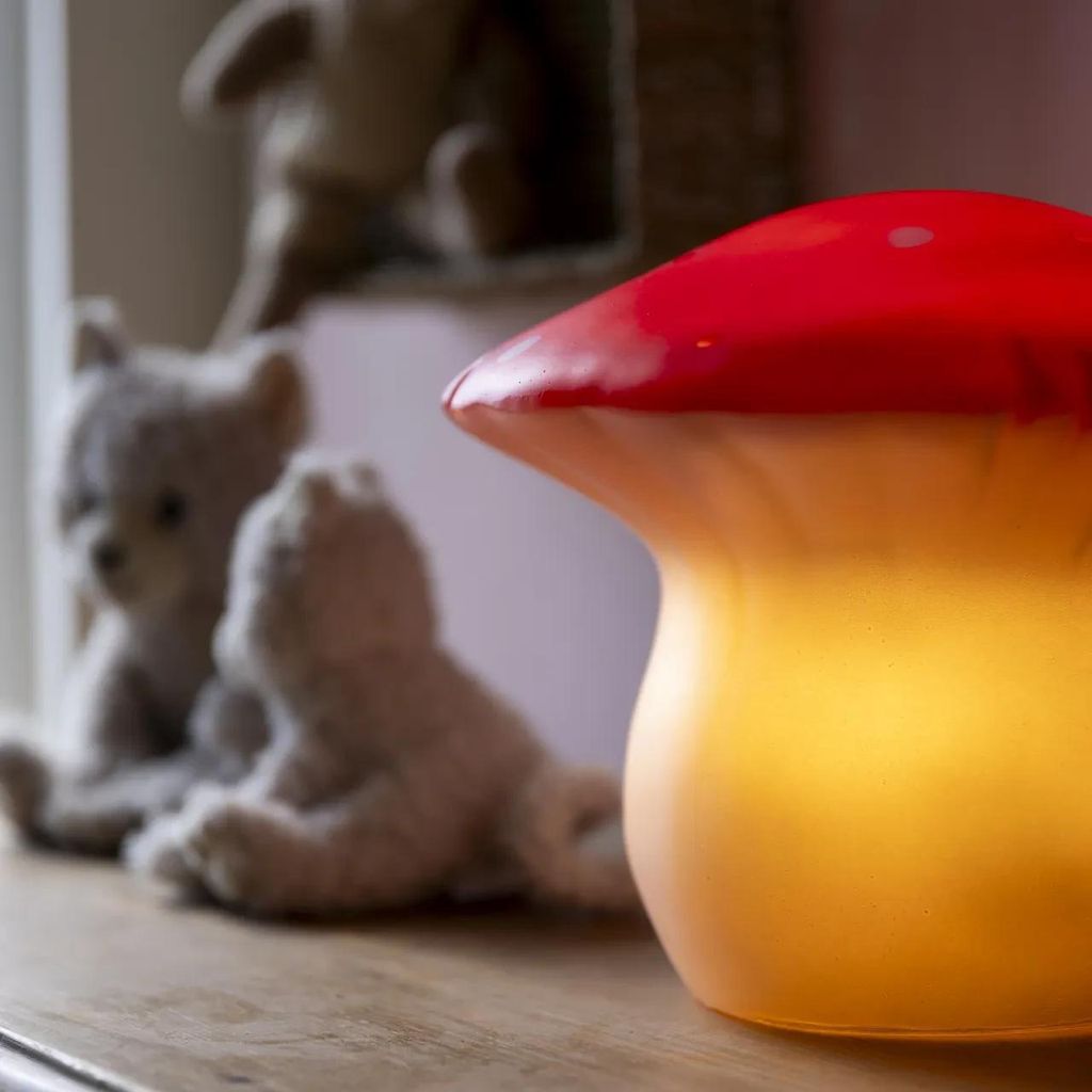 Egmont Toys Nachtlicht – Kleiner Blauer Pilz Mit LED, Handgefertigt In Deutschland