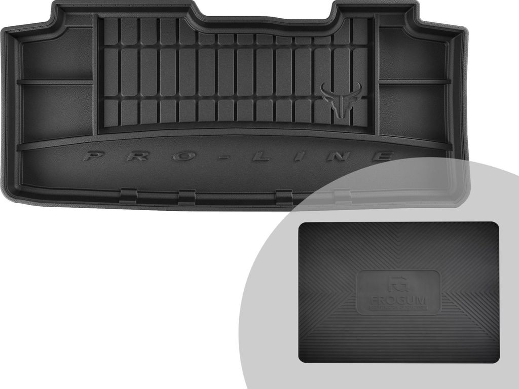 FROGUM ProLine 3D Gummimatte Exklusive Auto Kofferraummatte Kofferraumwanne für Renault Modus 2004-2012