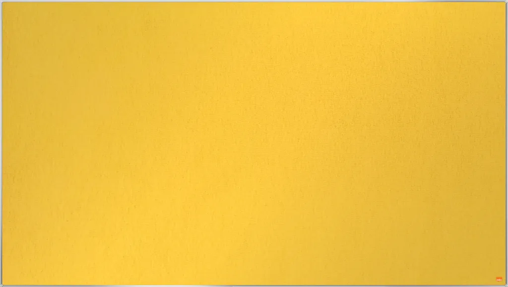 Panneau d'affichage feutre jaune Nobo 155x87cm Impression Pro 1915432
