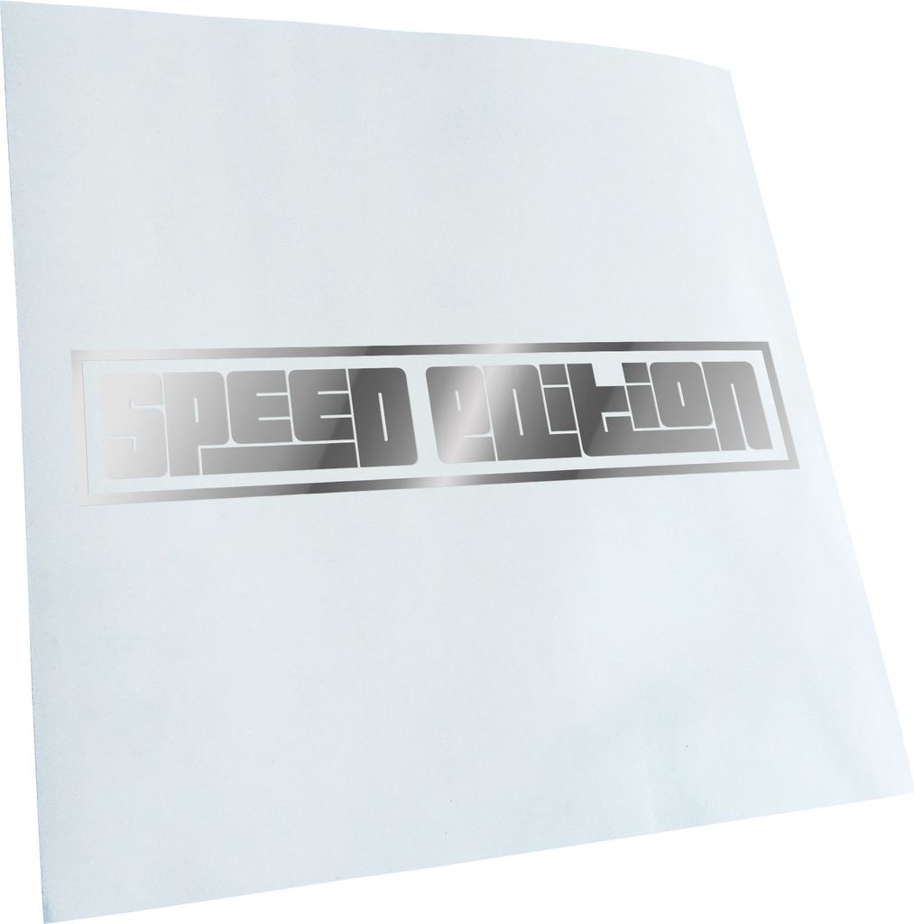 Kiwistar - Autoaufkleber - Speed Edition - Chrom - 24x5cm - Aufkleber für Auto, Laptop, Fahrrad, LKW, Motorrad Mehrfarbig JDM Decal Racing