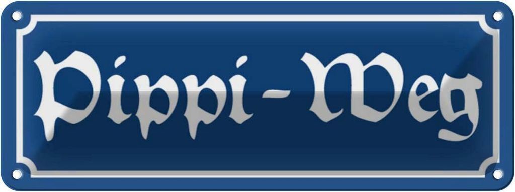 vianmo Blechschild 10x27 cm Pipi-Weg Dekoration