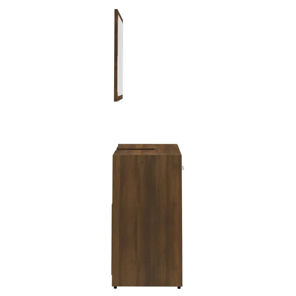 Set Bagno vidaXL Rovere Marrone: Praticità e Stile per la tua Casa - 8