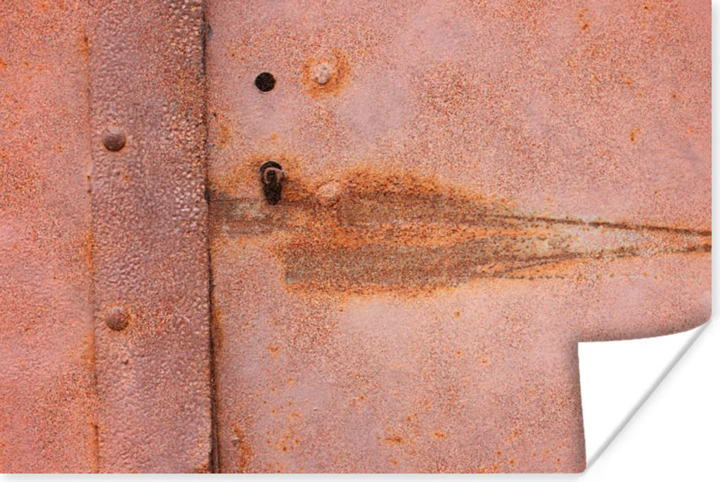 MuchoWow Poster Metall - Rost - Industrie 30x20 cm - Plakate - Print