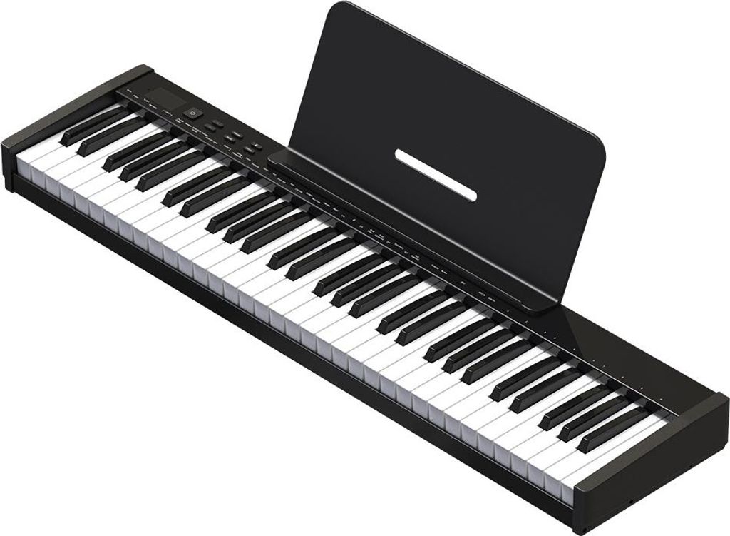 Zimilo 61 Tasten Rollpiano Elektronisches Keyboard MIDI Tragbar Aufladbar Mit Tasche Pedal USB Netzteil Anfänger Erwachsene Musik Instrument Neu