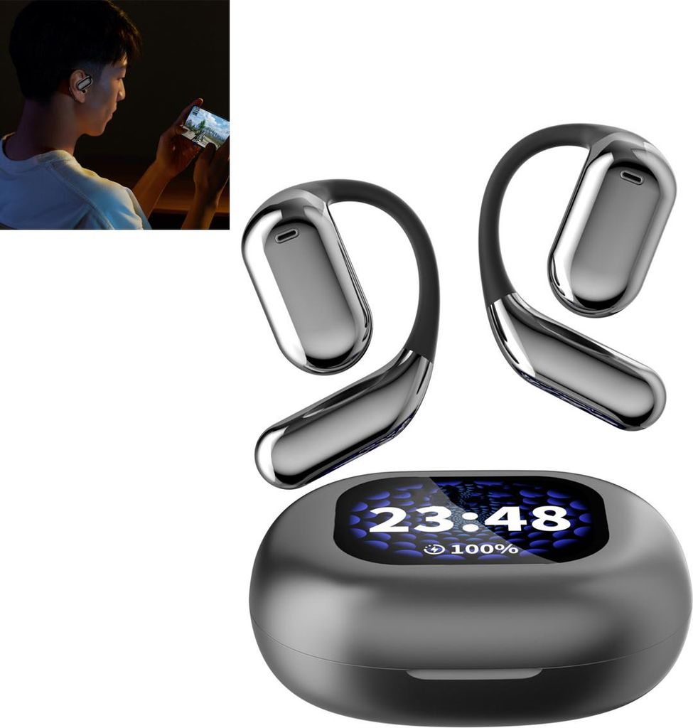 Smart Übersetzer Kopfhörer – KI Earbuds mit App, 144 Sprachen, Echtzeit-Übersetzung, tragbare Translator Kopfhörer