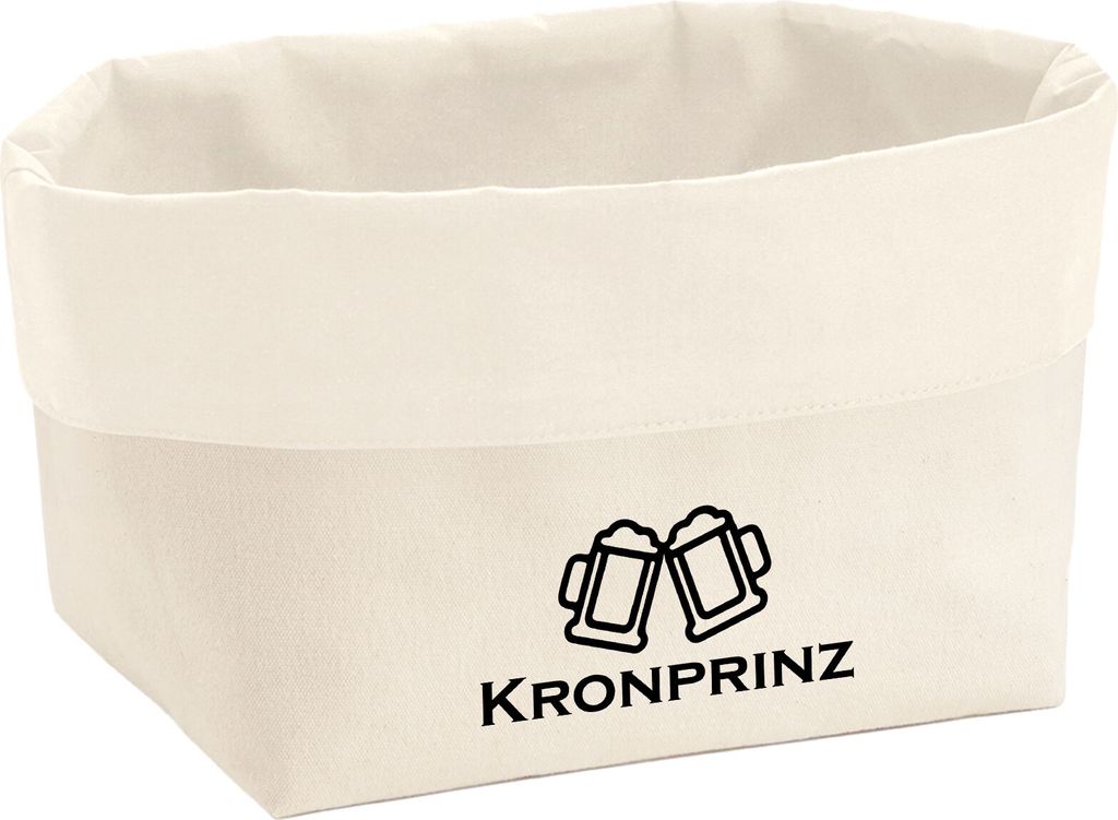 Huuraa Organizer Kronprinz Schützenfest 3 Liter Medium Canvas Baumwolle Utensilo Geschenkidee