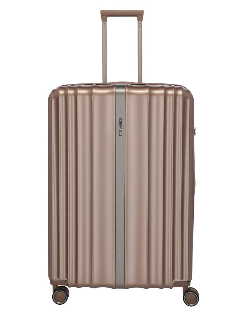 travelite Paros 4W Trolley Cappuccino altrosa 76cm Produktbild 