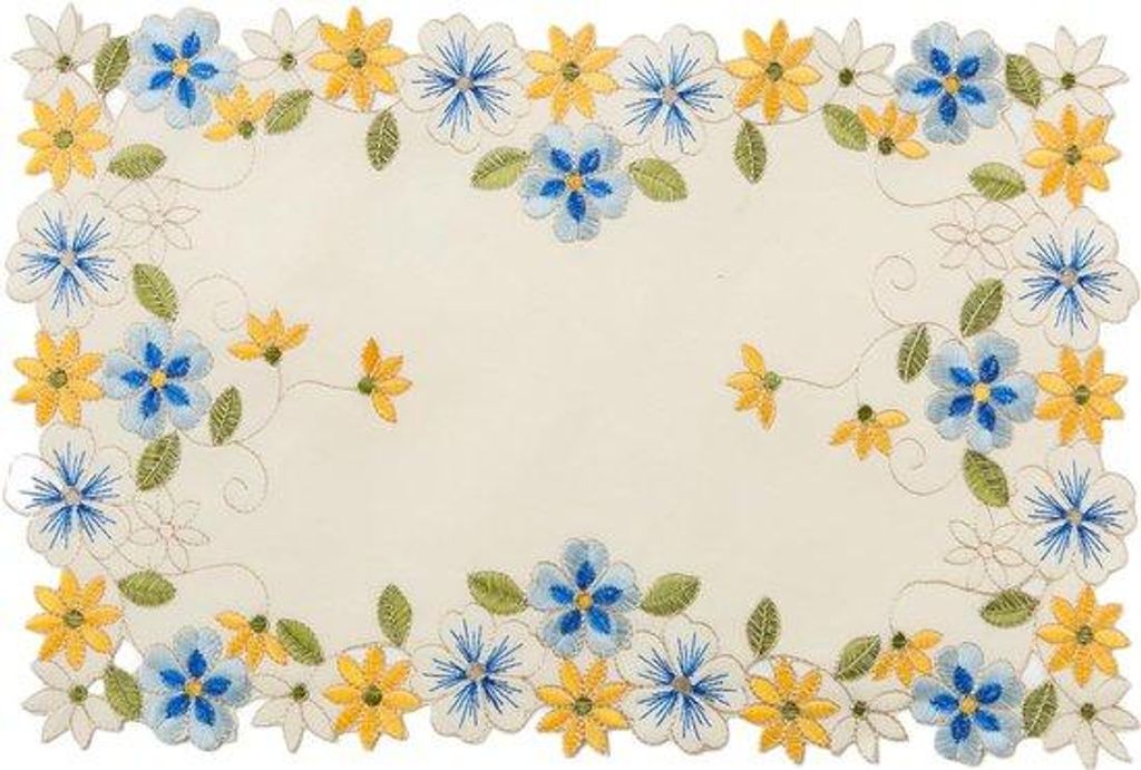 Gelbe Blumen Placemats für Hochzeit Dekoration
