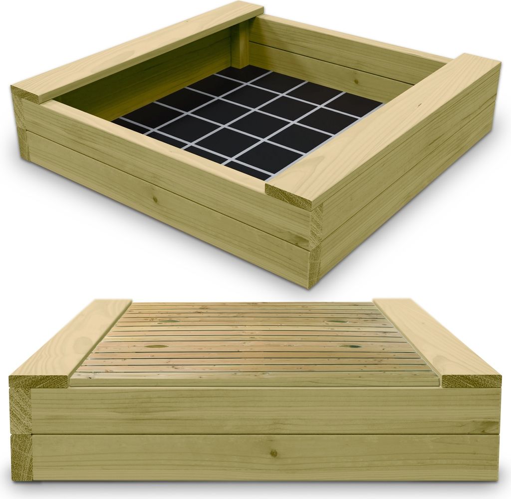Sandkasten XXL Bär Bohlen aus Kiefernholz 60 mm imprägniert Produktbild 