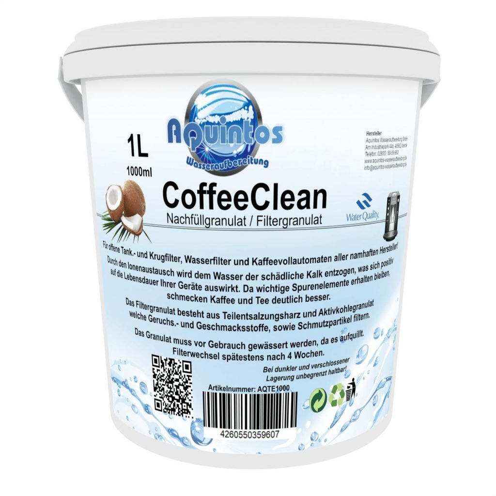Aquintos CoffeeClean Nachfüllgranulat Filtergranulat für Produktbild 