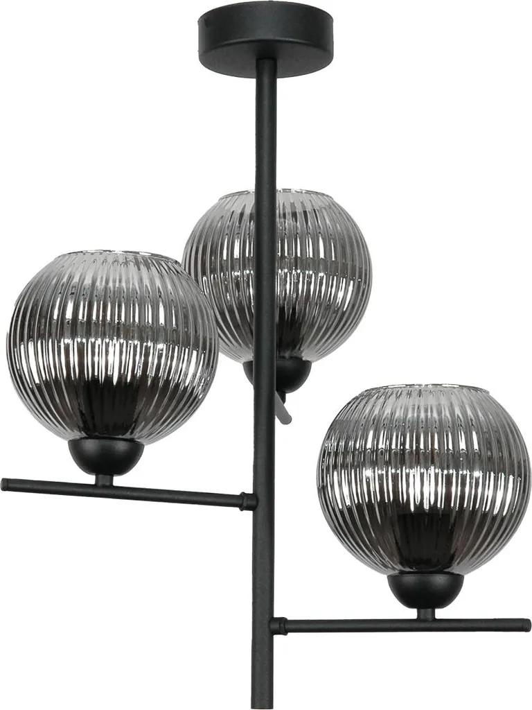 Lampada in Vetro Pablo 15-447 Graphit | Design Nero per Interni Elite