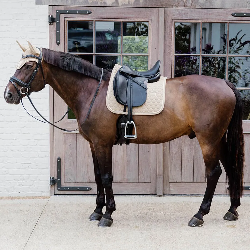 Tapis de Selle Dressage Kentucky Rubber Logo pour Concours et Travail