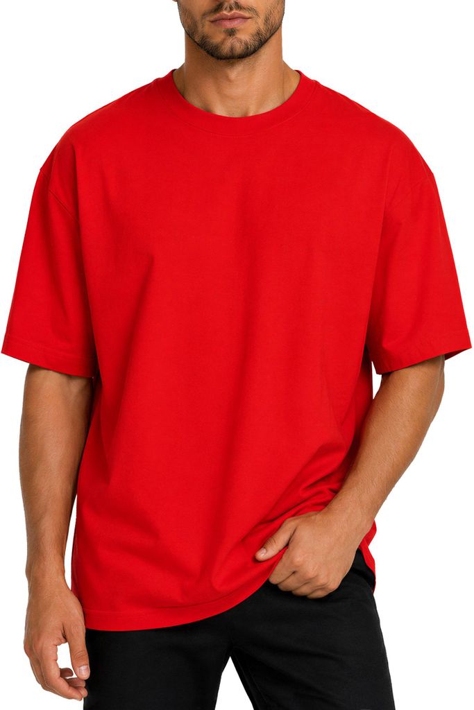 Reichstadt Relaxed Fit T-Shirt Herren 24RS058 Red XXL