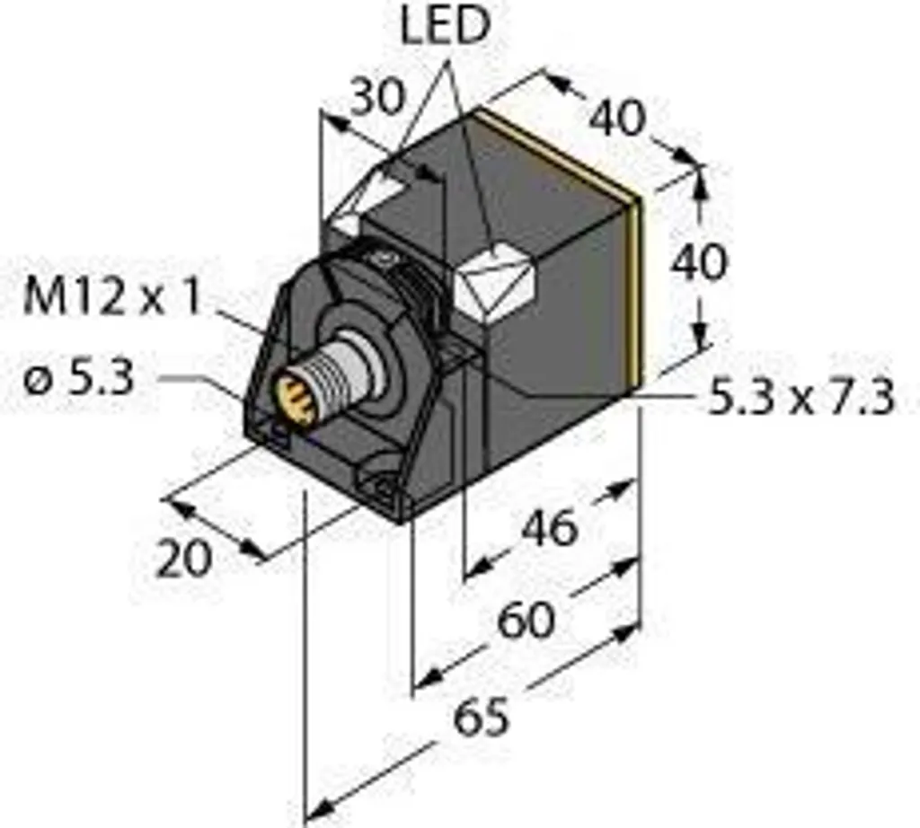Capteur Turck NI35 Portée 35mm PNP avec Connecteur M12 Robuste 1625800