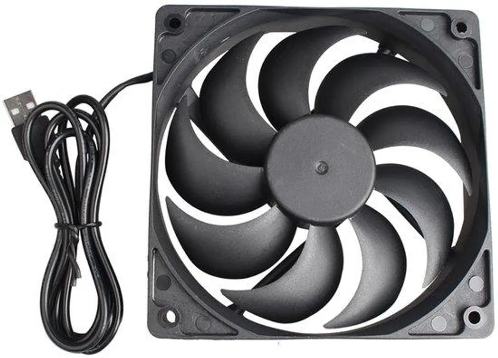 Ventilateur PC 120mm USB silencieux pour refroidissement CPU et boîtier