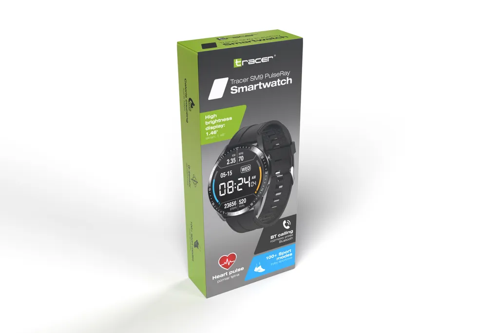 Montre Connectée Tracer PulseRay Écran 1,46" avec Notifications Apps - 4