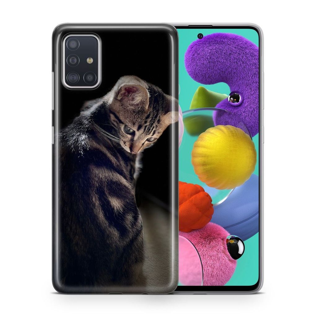 Handyhülle Schutzhülle für Samsung Galaxy S4 Mini Case Cover Tasche Bumper Etuis TPU, Modell:Samsung Galaxy S4 Mini, Motiv auswählen:Junge Katze