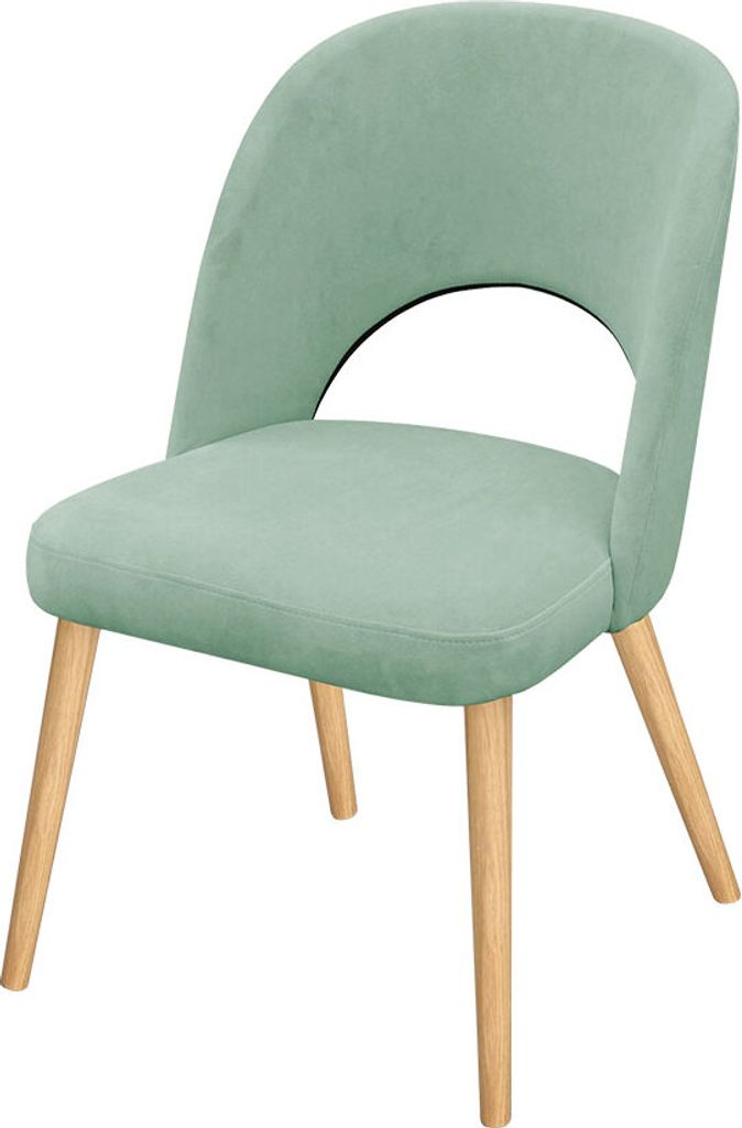 MIRJAN24 Stuhl K84, Elegante Wohnzimmerstühle, Polsterstuhl, Komfortable Stuhl mit Holzkonstruktion (Farbe: Magic Velvet 2227, Füße: Buche)