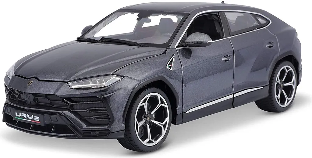 Cadeau Passionné Auto : Lamborghini Urus Miniature Grise 1:18 Bburago