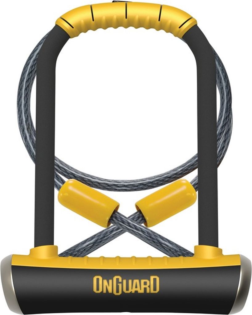 Bügelschloss Onguard Pitbulll DT 8005 115 x 230mm, Ø 14mm, mit Seil und Halter