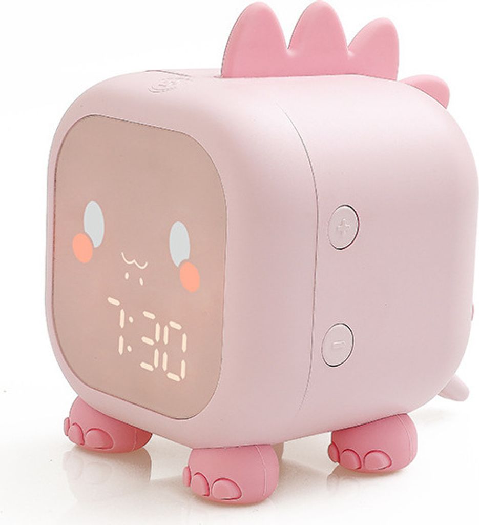 Kinderwecker, süßer Kinder-Schlaftrainer, Turndown-LED-Uhr mit Temperaturanzeige