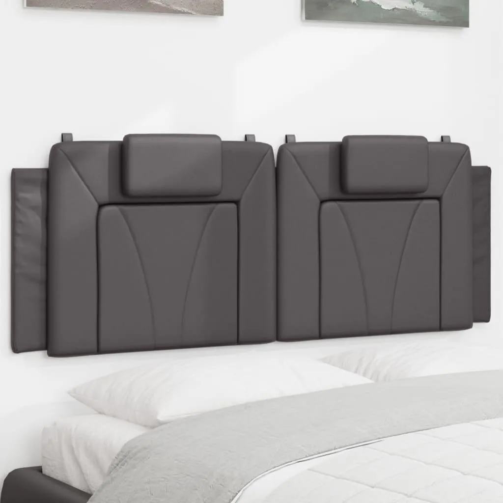 Coussin de tête de lit 140 cm Gris Viana pour lecture et relaxation
