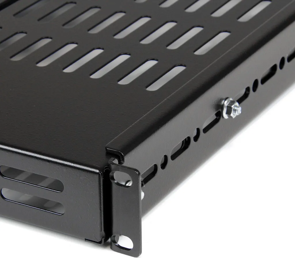 StarTech.com Tablette 19 Pouces Réglable pour Baie Serveur Ventilée Noir