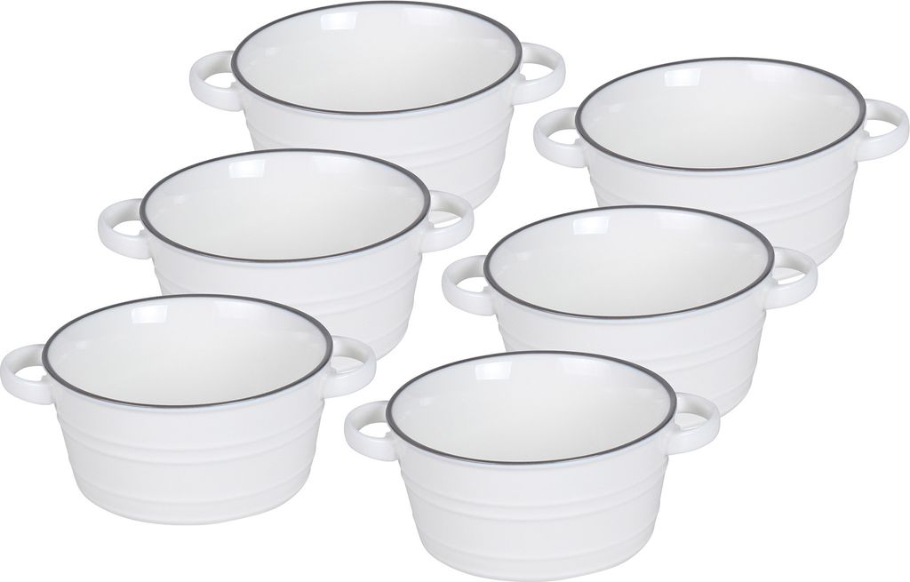 6er Set Kompottschale 12cm, Nostalgie
