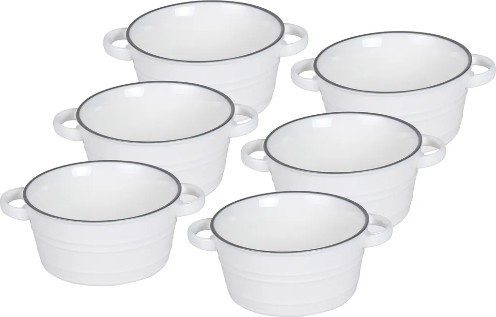 Compotiers 12cm Nostalgie - Lot de 6 pour salades de fruits et crèmes