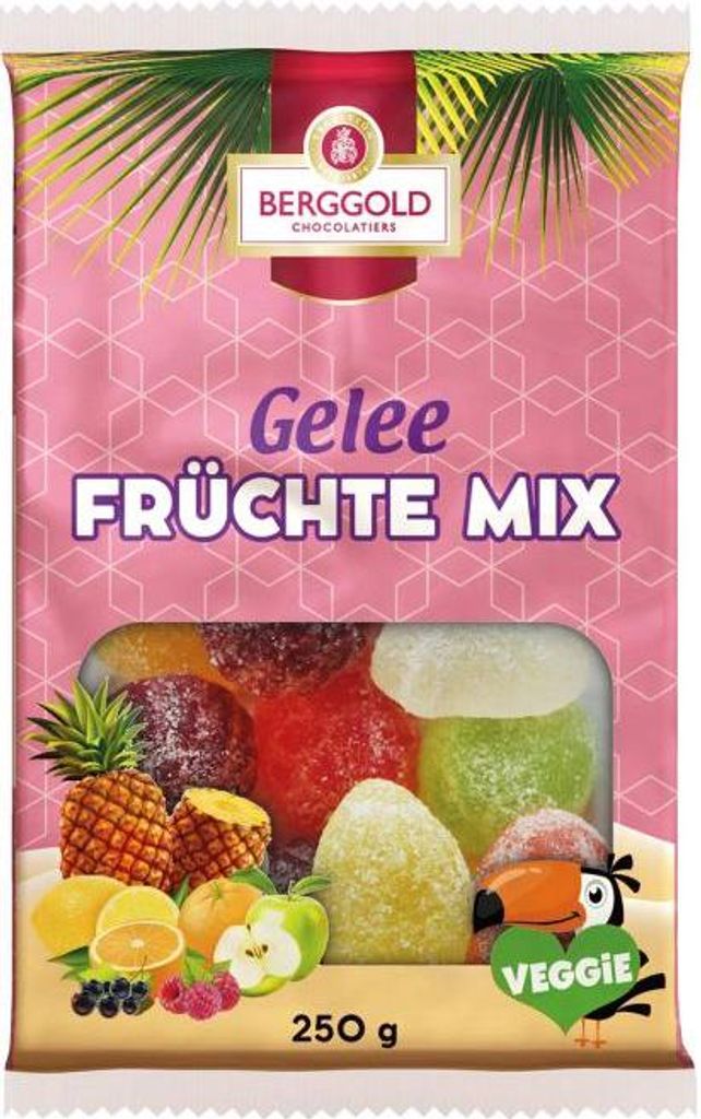Berggold Gelee Fruechte Mix gelatina zuccherata 6 assortiti Immagine del prodotto 