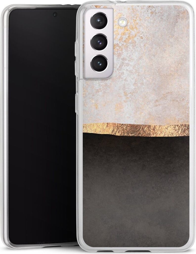 DeinDesign Slim Hülle für Samsung Galaxy S21 5G Silikon Case Ultra Dünn Handyhülle Abstrakt Black & White Trends